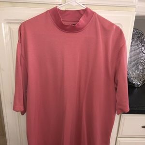 Pink golf shirt
